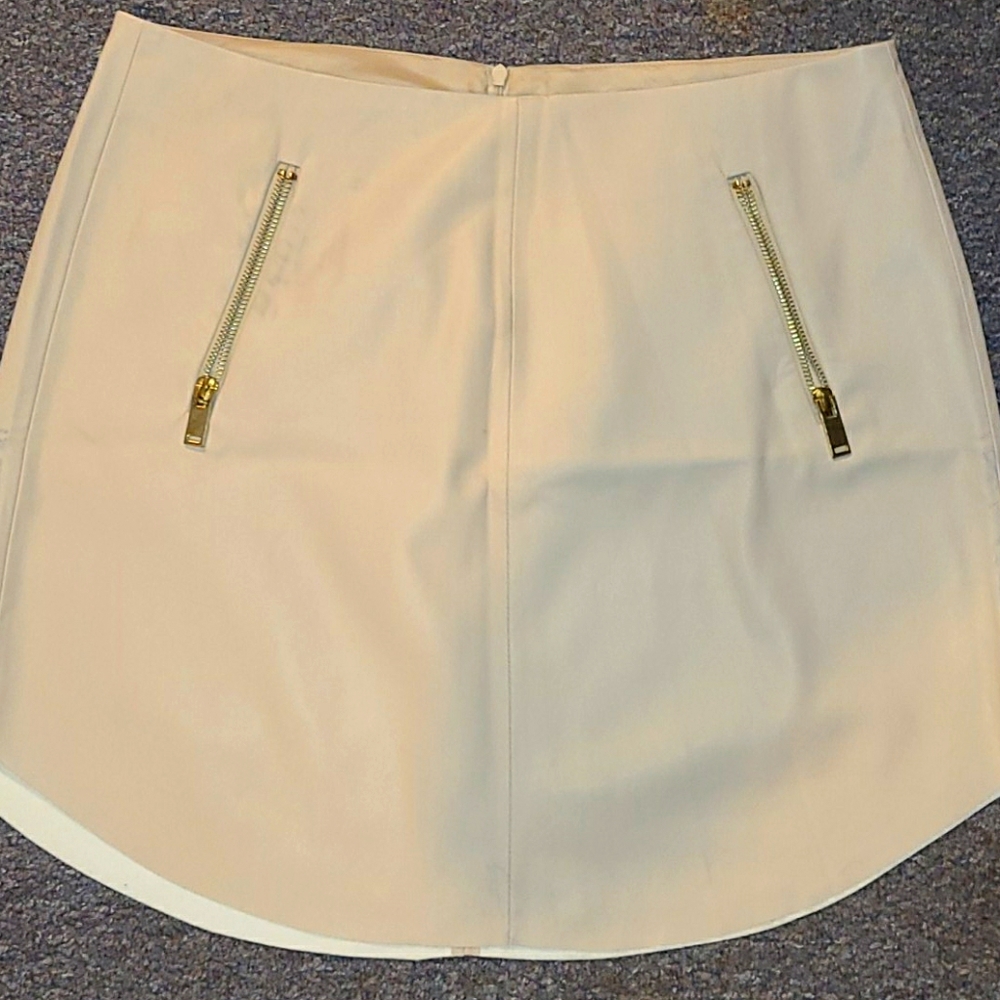 Philosophy Cream mini skirt